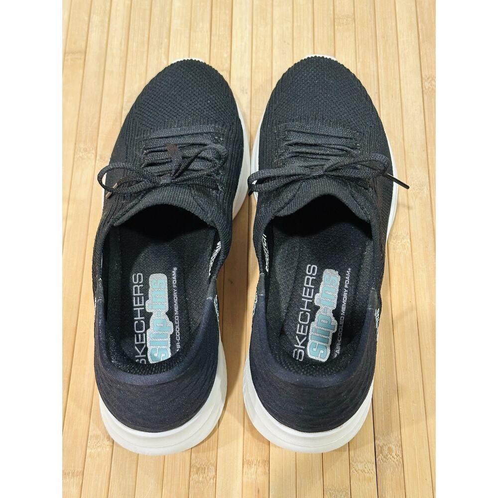 Skechers Black and White Women's Sneakers - Picture 11 of 11